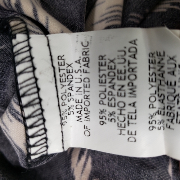 Tiana B black white stripe off the shoulder dress peasant - Picture 9 of 9